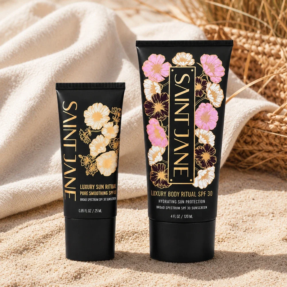 Saint Jane Luxury Sun Ritual Face + Body Mineral Sunscreen SPF 30 Duo
